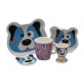 Maxwell & Williams Tickle Critters 5 Piece Breakfast Set - Dog 